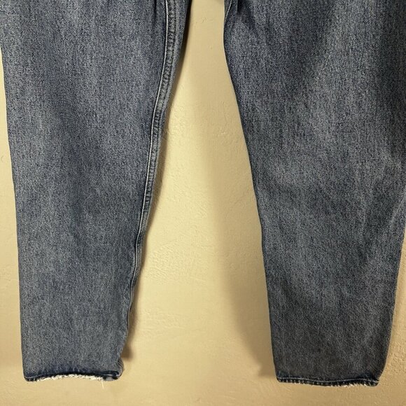 Agolde 90's Mid Rise Loose Jeans Isolate Distressed 100% Cotton Size 25 - Picture 8 of 13